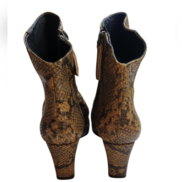 Free People Cybill Boots Ankle Tan Smooth Slouchy Leather Size 38 EU 7.5/8 US - Picture 9 of 14